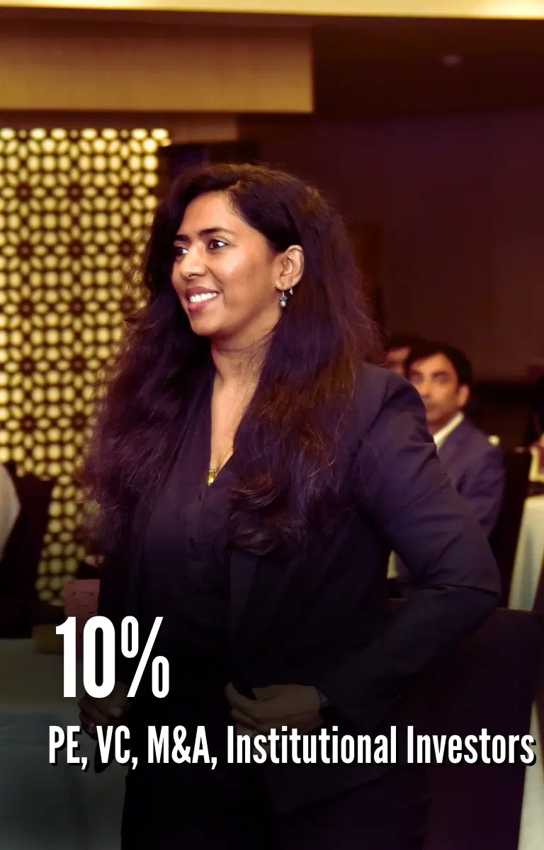 10% PE, VC, M&A, Institutional Investors